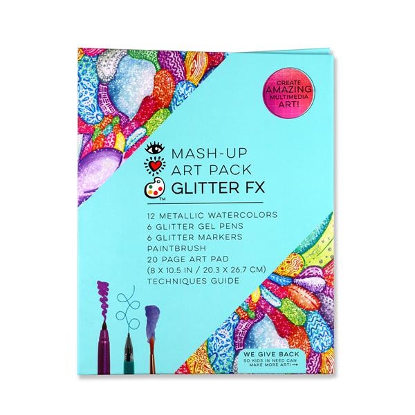 Набір для творчості I Heart Art Глітер-колаж з блискучими аквареллю гелевими ручками та маркерами (8003) - Pampik - 2