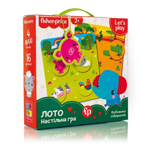 Настольная игра Fisher Price Лото Зверята (VT2910-01) - Pampik