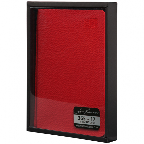 Щоденник Leo Planner Vitto А5, датований 2026, 368 сторінок, червоний (252643) - Pampik - 3