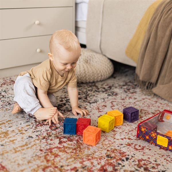 Силіконові кубики Battat Порахуй-но 10 шт. (BX1002Z) - Pampik - 8