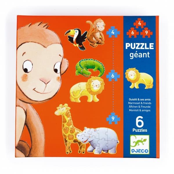 Пазл-гигант Djeco Обезьянка Остин с друзьями 1,3м (DJ07114) - Pampik