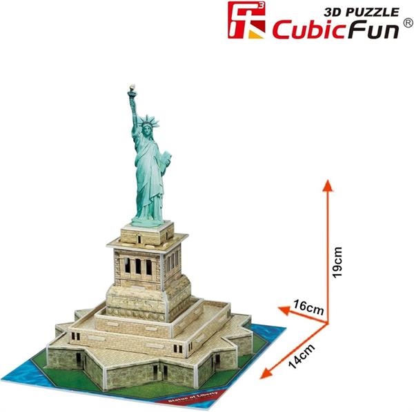 3D пазл CubicFun Міні Статуя Свободи (S3026h) - Pampik - 2