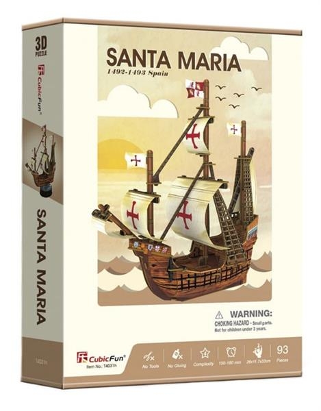 3D пазл CubicFun Санта-Марія (T4031h) - Pampik