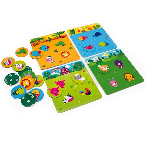 Настольная игра Fisher Price Лото Зверята (VT2910-01) - Pampik - 3