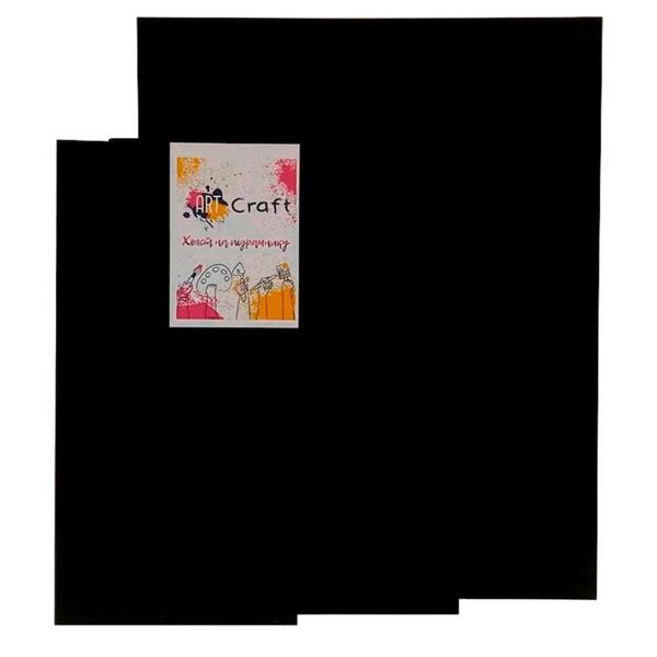 Полотно на подрамнике ArtCraft черный 40х40 см (13025) - Pampik