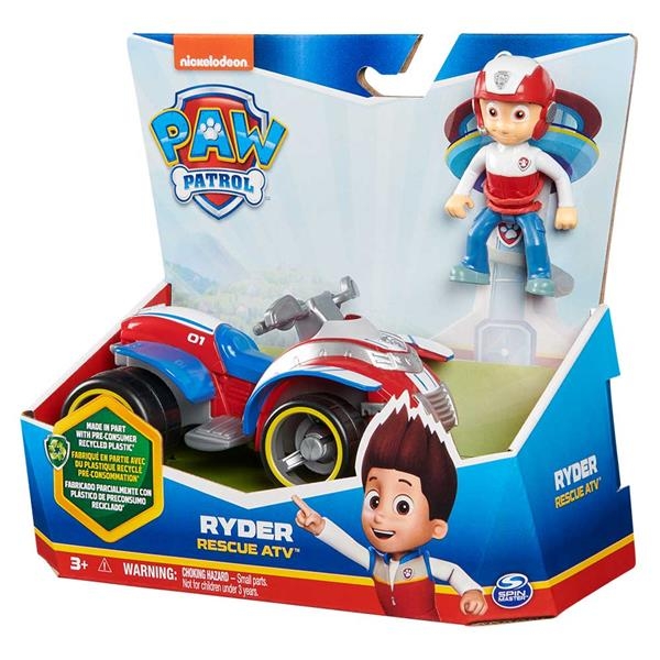 Игровой набор Paw Patrol Спасательный автомобиль с водителем Райдер (SM16775/8807) - Pampik - 9