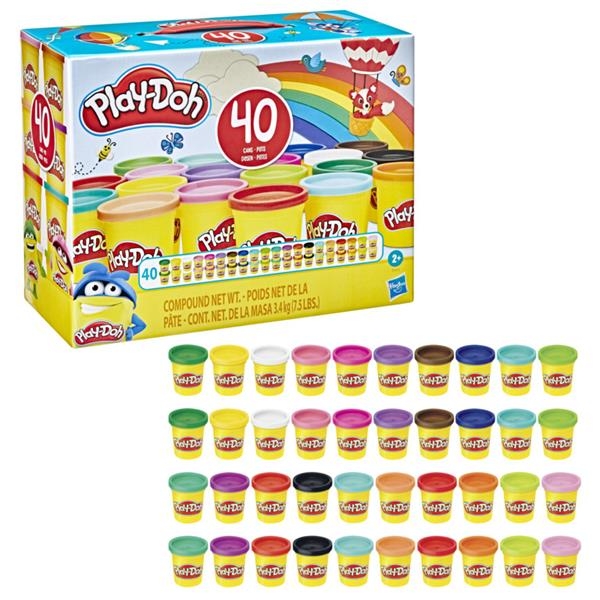 Набір пластиліну Play-Doh 40 баночок (E9413) - Pampik