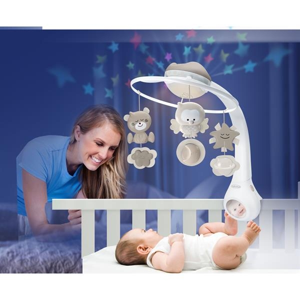 Музичний мобіль із проектором Infantino 3 в 1 сірий (004915I) - Pampik - 6