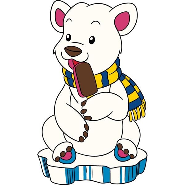 Дитяча розмальовка ArtCraft Білий ведмедик 25х30 см (15117-AC) - Pampik