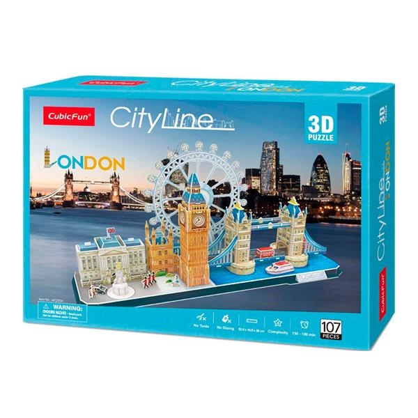 3D пазл CubicFun City Line Лондон (MC253h) - Pampik