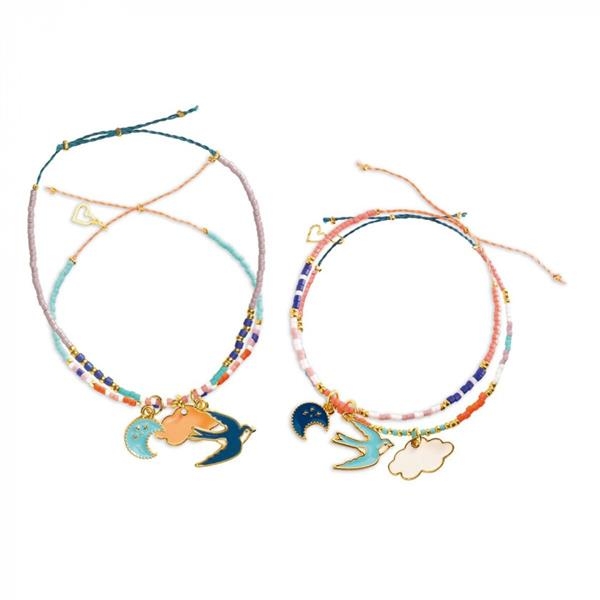 Набор для создания украшений Djeco Браслет дружбы Птицы в небе (DJ00016) - Pampik - 3