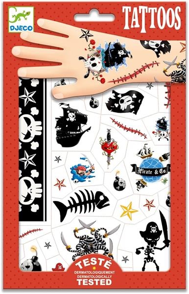 Набор наклейок на тело Djeco Пираты (DJ09584) - Pampik