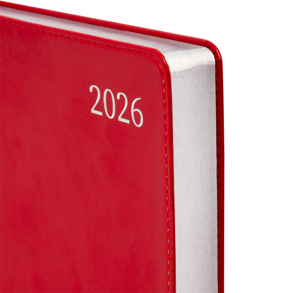 Щоденник Leo Planner Aldento А5, датований 2026, 368 сторінок, червоний (252671) - Pampik - 3