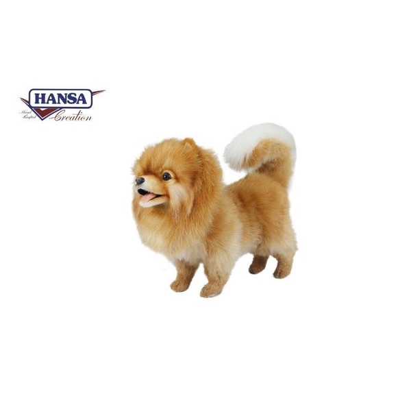 М'яка іграшка Hansa Померанський шпіц, 28 см (7018) - Pampik - 2