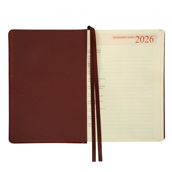 Щоденник Leo Planner City А5, датований 2026, 368 сторінок, коричневий (252668) - Pampik - 7