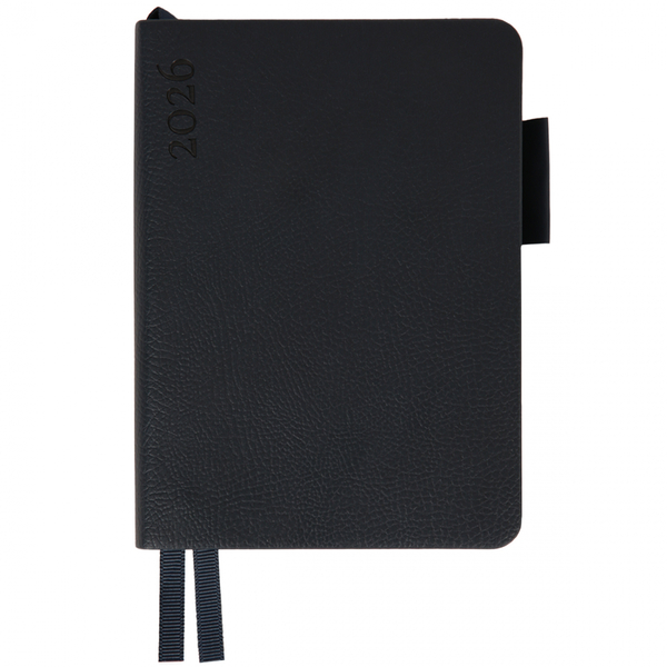 Щоденник Leo Planner Binario, А6, датований 2026, 352 сторінки, темно-синій (252651) - Pampik