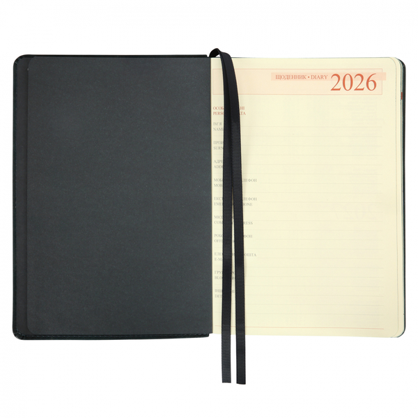 Щоденник Leo Planner Case А5, датований 2026, 368 сторінок, темний смарагд (252660) - Pampik - 6