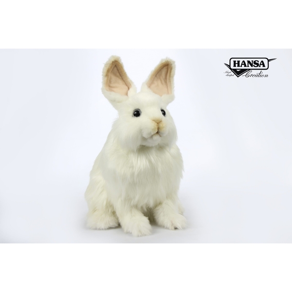 М'яка іграшка Hansa Сніжний кролик, 25 см (7707) - Pampik - 2