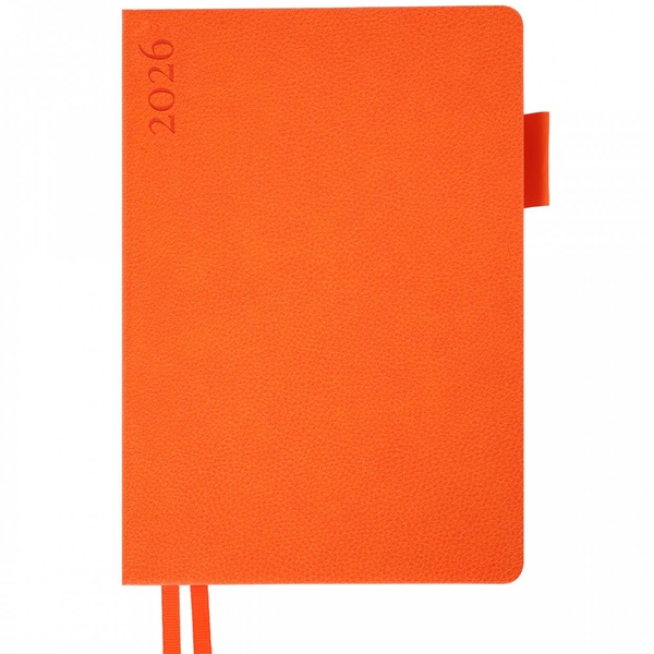 Щоденник Leo Planner Binario А5, датований 2026, 368 сторінок, помаранчевий (252641) - Pampik