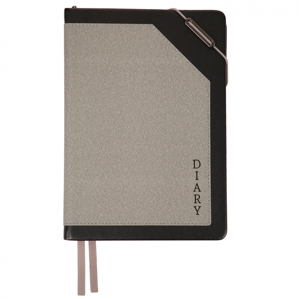 Щоденник Leo Planner Bruno А5, датований 2026, 368 сторінок, сірий (252685) - Pampik