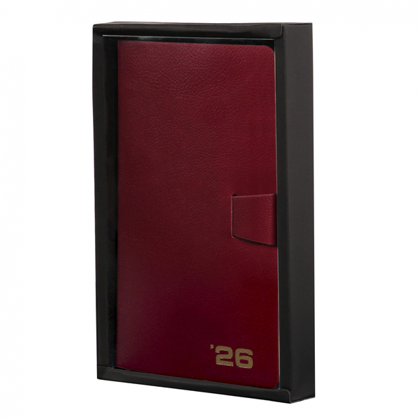 Щоденник Leo Planner Alpha, датований 2026, 12х20 см, 352 сторінки, бордовий (252630) - Pampik - 3