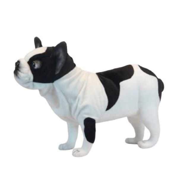 Мягкая игрушка Hansa Французский бульдог черно-белый, длина 50 см (6601) - Pampik