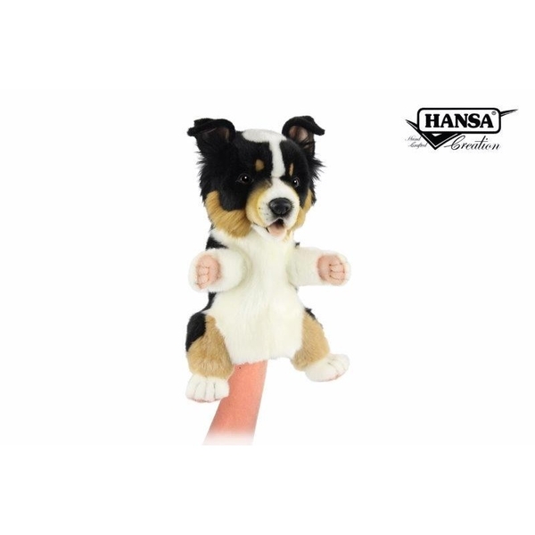 М'яка іграшка на руку Hansa Puppet Цуценя австралійського келпі, 31 см (8455) - Pampik - 2