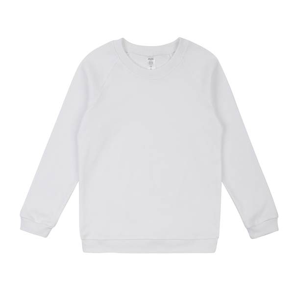 Реглан Garnamama Basic Sweatshirt інтерлок 134 Білий (1031915.1327825) - Pampik
