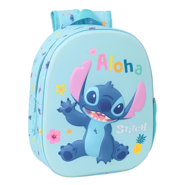 Рюкзак детский Safta Stitch 3D, 33х27х10 см, светло-голубой (622554890) - Pampik
