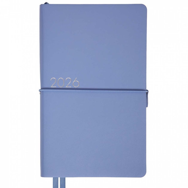 Щоденник Leo Planner Glory, датований 2026, 12х20 см, 352 сторінки, блакитний (252631) - Pampik