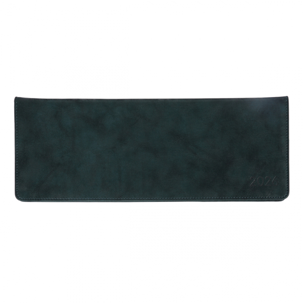 Планінг-щотижневик настільний Leo Planner Case, датований 2026, 34х13 см, 128 сторінок, темний смарагд (252678) - Pampik