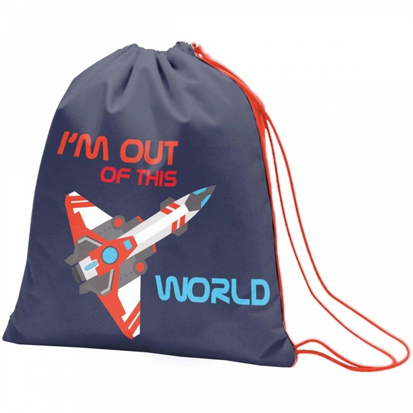 Сумка для взуття 1 Вересня SB-10 Space, синій (552499) - Pampik