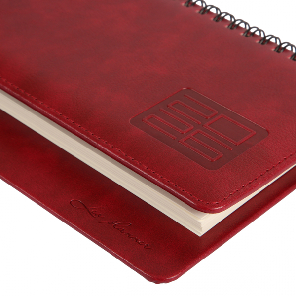 Планінг-щотижневик настільний Leo Planner Persona, датований 2026, 30х14 см, 128 сторінок, бордовий (252656) - Pampik - 6