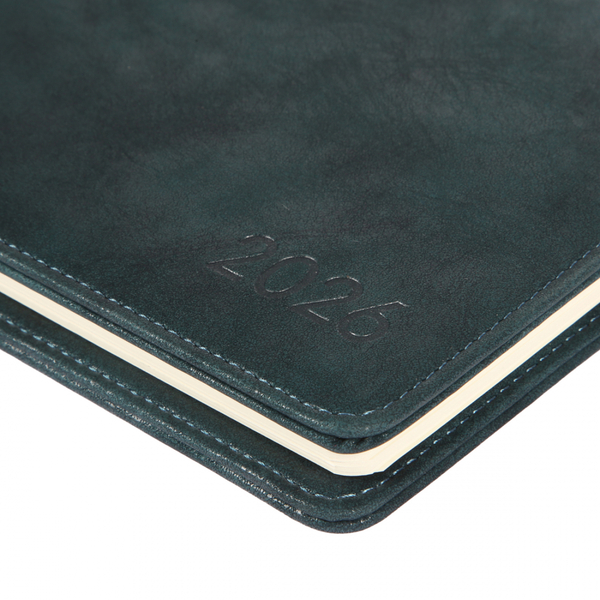 Планінг-щотижневик настільний Leo Planner Case, датований 2026, 34х13 см, 128 сторінок, темний смарагд (252678) - Pampik - 6