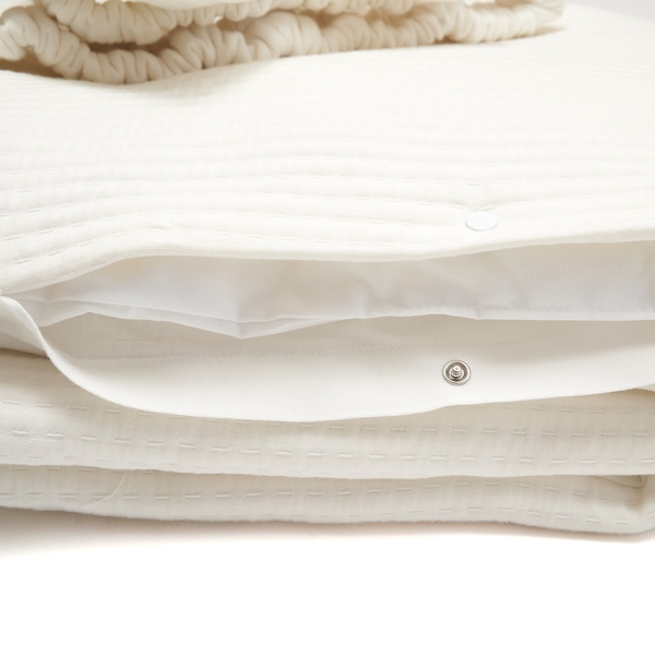 Конверт-плед Twins Cotton New, зі зйомним наповненням, 90х90 см, світло-бежевий (9026-TCN-202) - Pampik - 4