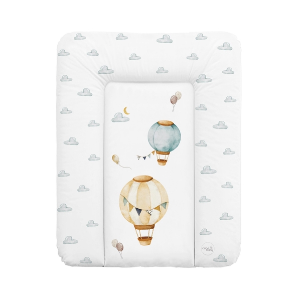 Сповивальний матрац Ceba Baby Basic Balloons, 70х50 см, білий (W-143-000-734) - Pampik