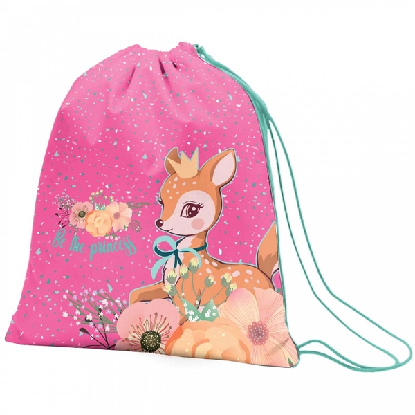Сумка для обуви 1 Вересня SB-10 Forest Princesses, розовый (558169) - Pampik