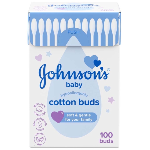 Палички ватні Johnson's Baby, 100 шт. - Pampik