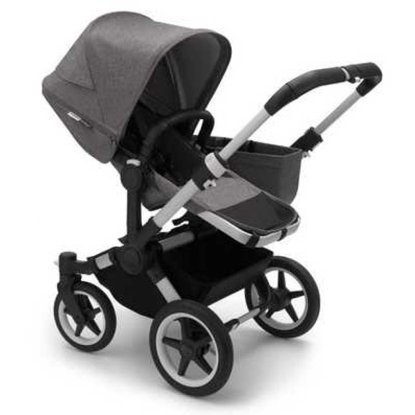Прогулянковий блок до коляски для двійні Bugaboo Donkey 3 Alu/Grey Melange, сірий (180128GM01) - Pampik - 2