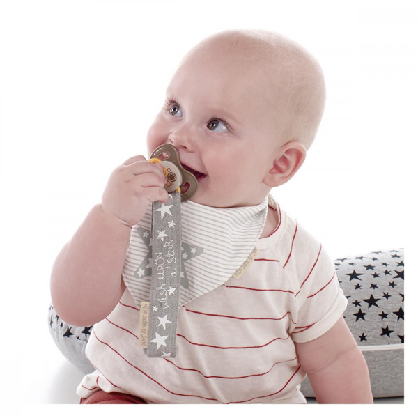 Клипса для пустышки Jane, текстильная, 1 шт. цвет в ассортименте (20132C01) - Pampik - 4