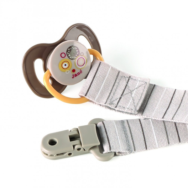 Клипса для пустышки Jane, текстильная, 1 шт. цвет в ассортименте (20132C01) - Pampik - 2