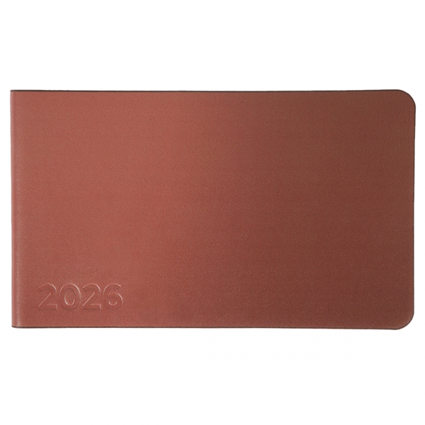 Щотижневик Leo Planner Choco, датований 2026, 10х17 см, 128 сторінок, коричневий (252716) - Pampik