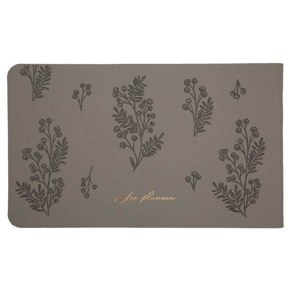 Щотижневик Leo Planner Fiore, датований 2026, 10х17 см, 128 сторінок, сірий (252715) - Pampik - 2