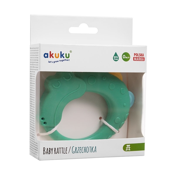 Брязкальце-прорізувач Akuku Крокодил (A0539) - Pampik - 2