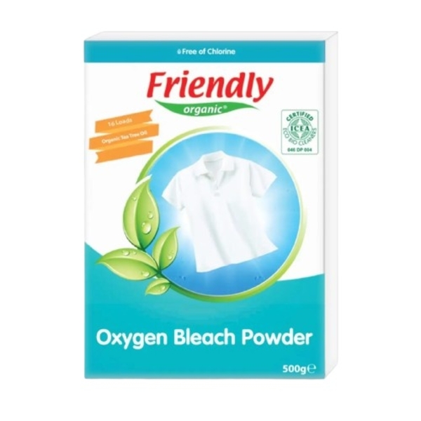 Органічний кисневий порошок для видалення плям Friendly Organic, 500 г