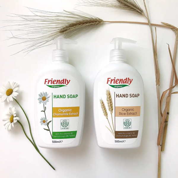 Органическое жидкое мыло для рук Friendly Organic с экстрактом ромашки, 500 мл - Pampik - 6