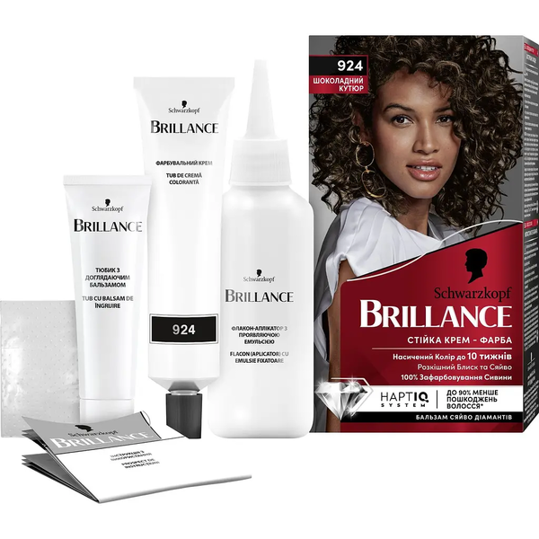 Краска для волос Brillance 924 Шоколадний кутюр, 142,5 мл - Pampik - 9