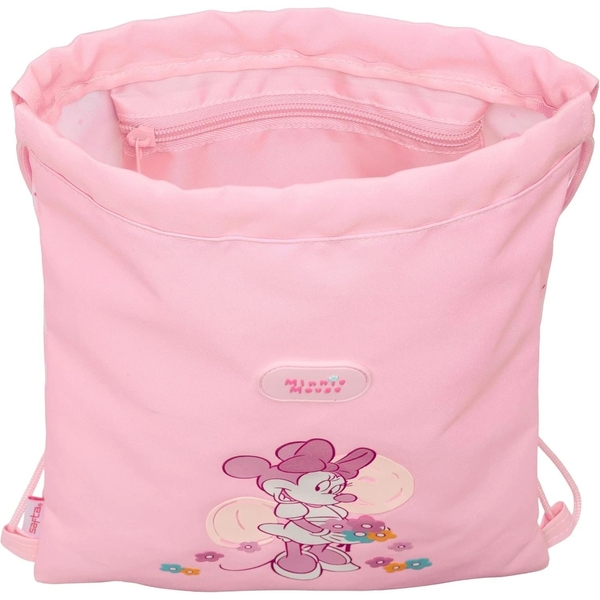 Сумка-рюкзак для взуття Safta Minnie Mouse, 26х34 см, рожевий (622528855) - Pampik - 5