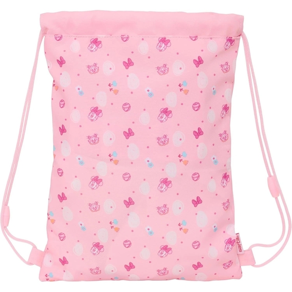 Сумка-рюкзак для взуття Safta Minnie Mouse, 26х34 см, рожевий (622528855) - Pampik - 2