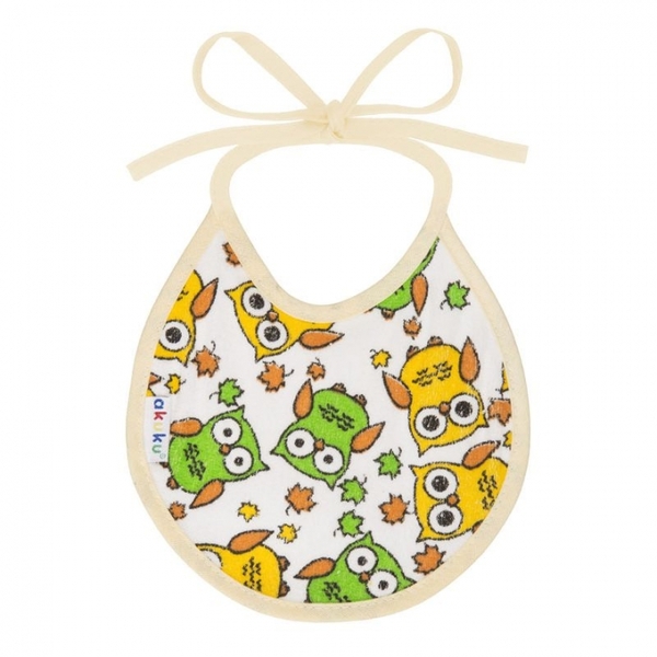 Мининагрудник Akuku, 16х12 см, белый (A1600) - Pampik